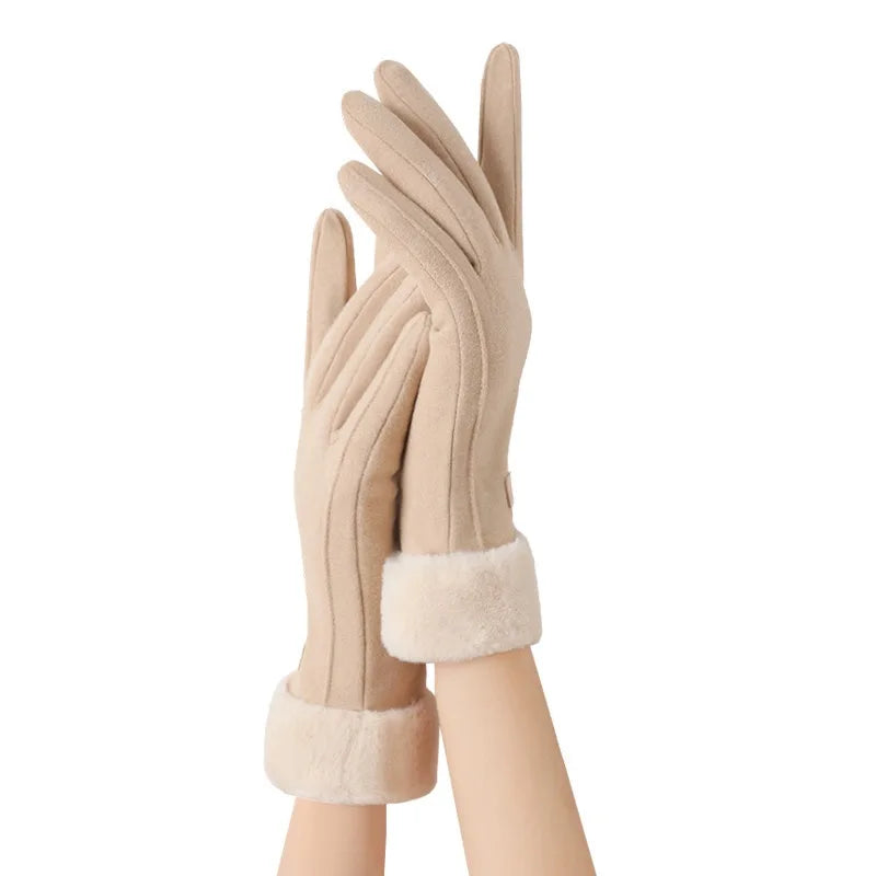 1pair Women's Thermal Winter Gloves