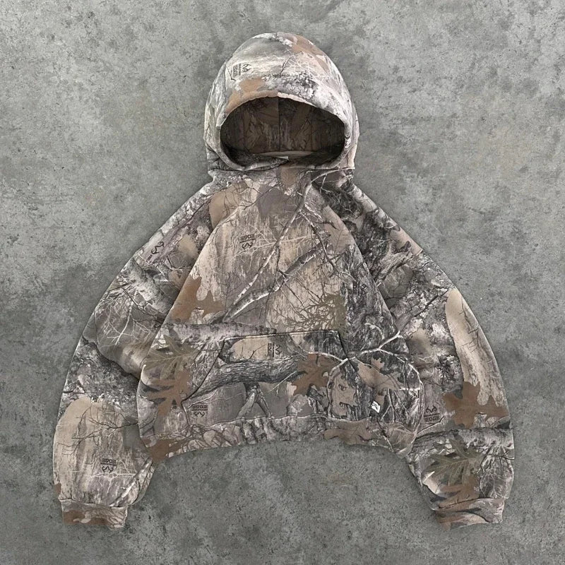 Camo Forest Zip-Up Hoodie