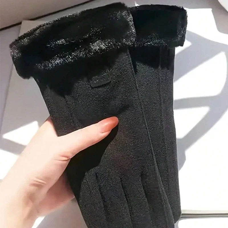 1pair Women's Thermal  Winter Gloves