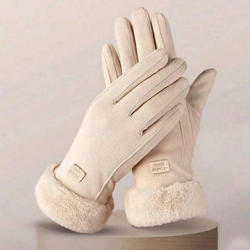 1pair Women's Thermal  Winter Gloves
