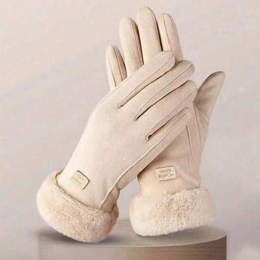 1pair Women's Thermal  Winter Gloves