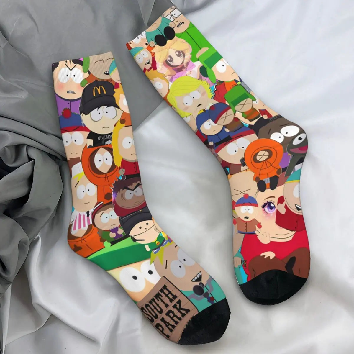 Cartoon Souths Socks Park Novelty Anti Bacterial Couple Socks Comfortable Pattern Climbing Socks