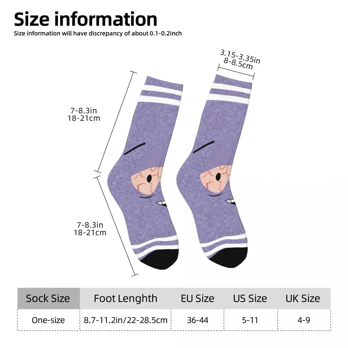 Cartoon Souths Socks Park Novelty Anti Bacterial Couple Socks Comfortable Pattern Climbing Socks