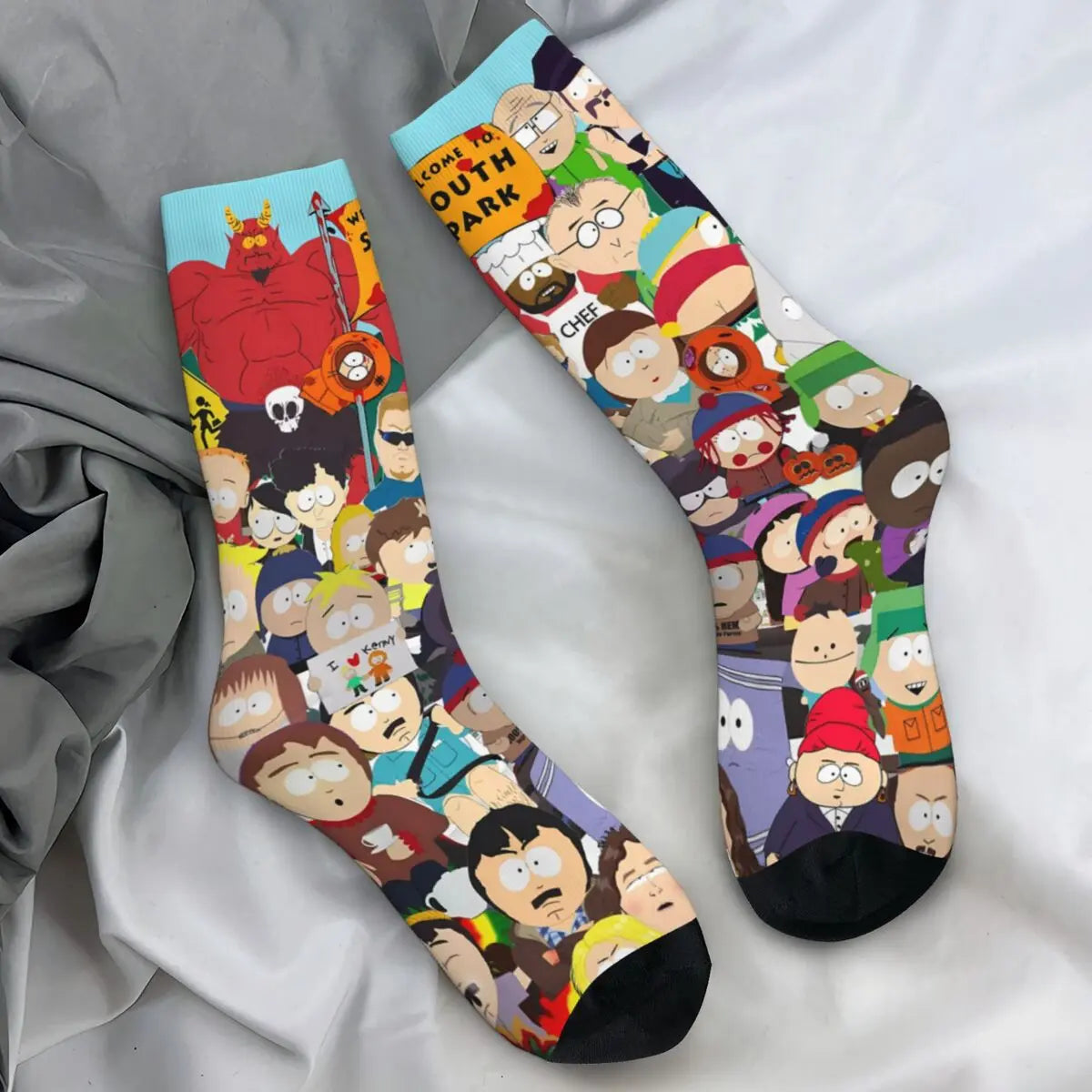 Cartoon Souths Socks Park Novelty Anti Bacterial Couple Socks Comfortable Pattern Climbing Socks
