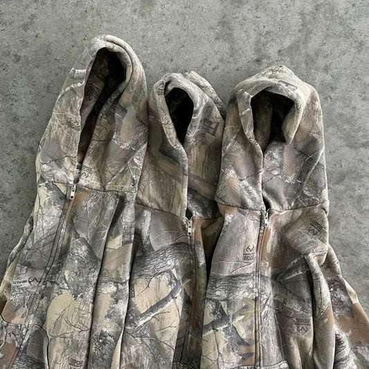 Camo Forest Zip-Up Hoodie