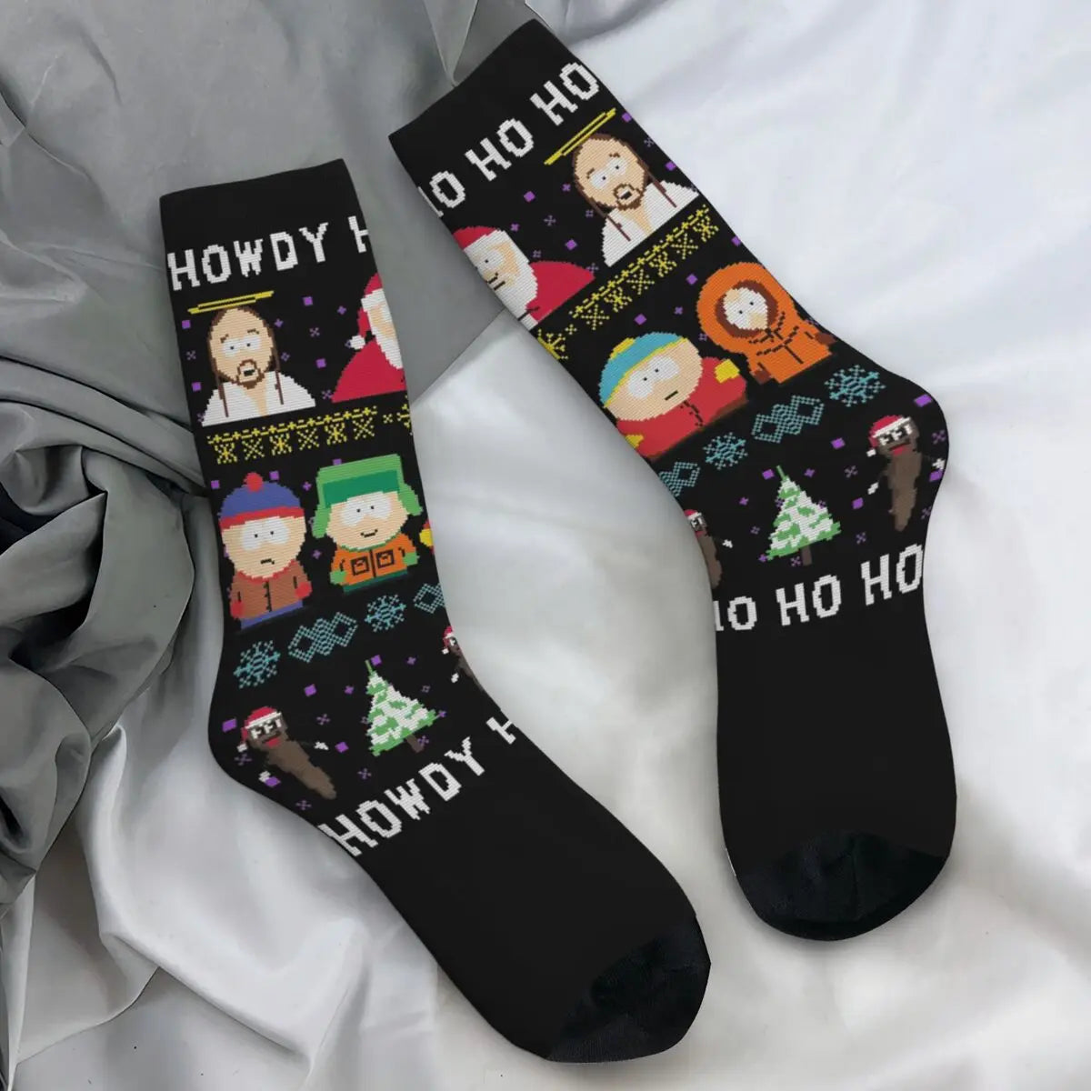 Cartoon Souths Socks Park Novelty Anti Bacterial Couple Socks Comfortable Pattern Climbing Socks