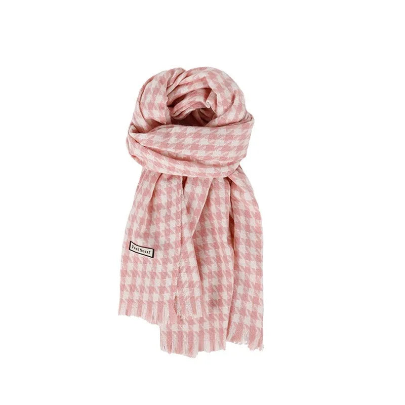 2025 Winter Trendy Pink Scarf: Fashionable & Versatile Premium Scarf Wrap